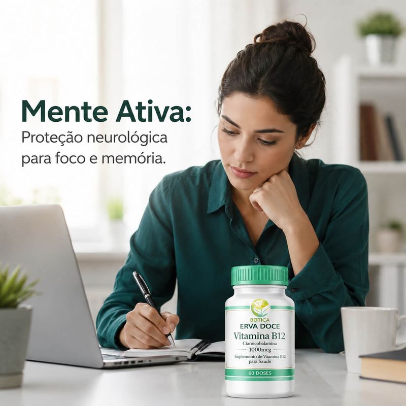 Vitamina B12 Cianocobalamina 1000mcg 60 doses