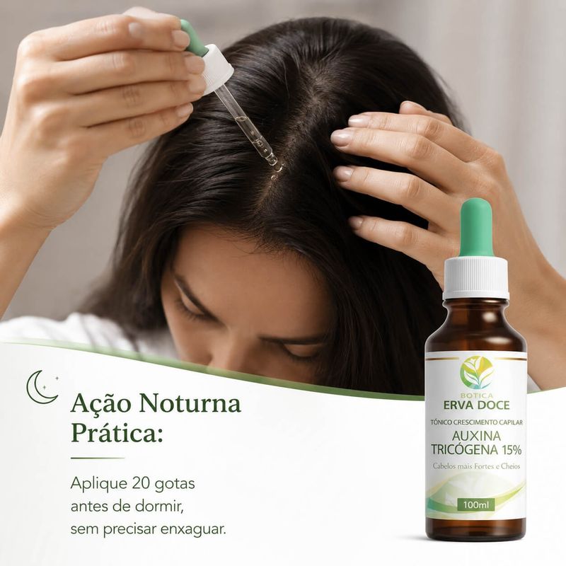 Tonico Crescimento Capilar Auxina Tricogena 100ml