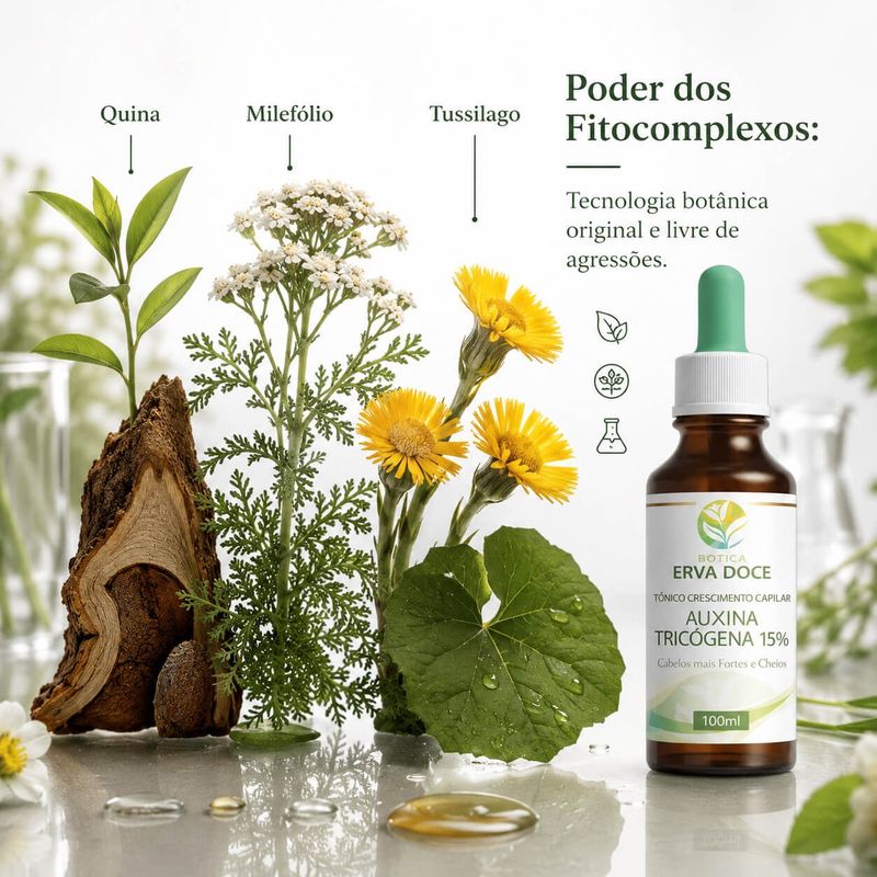 Tonico Crescimento Capilar Auxina Tricogena 100ml