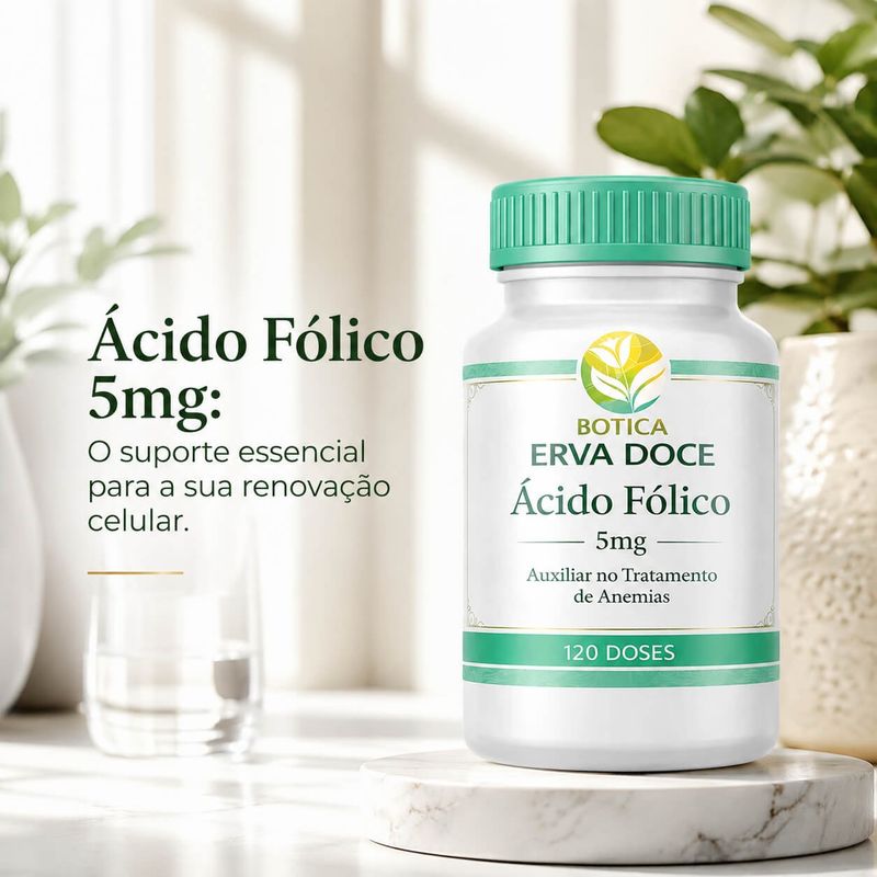 Acido Folico 5mg 120 cápsulas