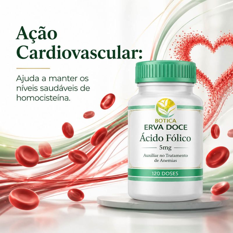 Acido Folico 5mg 120 cápsulas