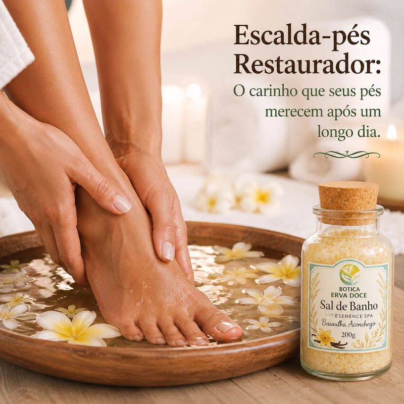 Sal de Banho Botica Essence Spa Baunilha Aconchego 200g