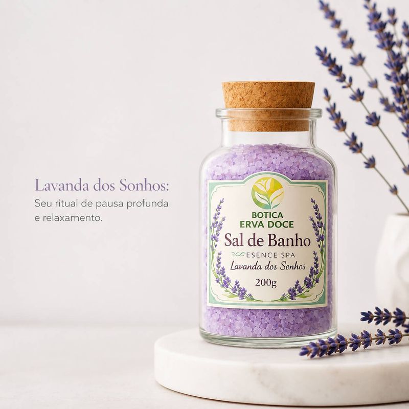 Sal de Banho Botica Essence Spa Lavanda dos Sonhos 200g