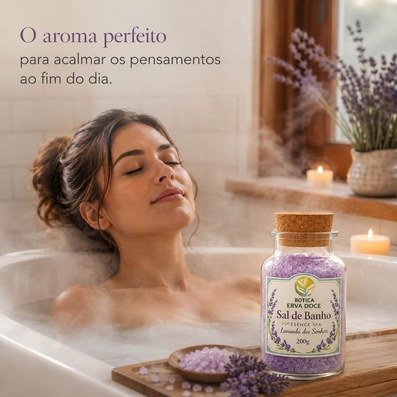 Sal de Banho Botica Essence Spa Lavanda dos Sonhos 200g