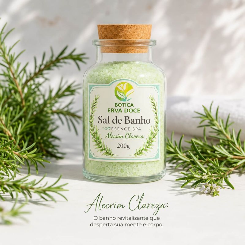 Sal de Banho Botica Essence Spa Alecrim Clareza 200g