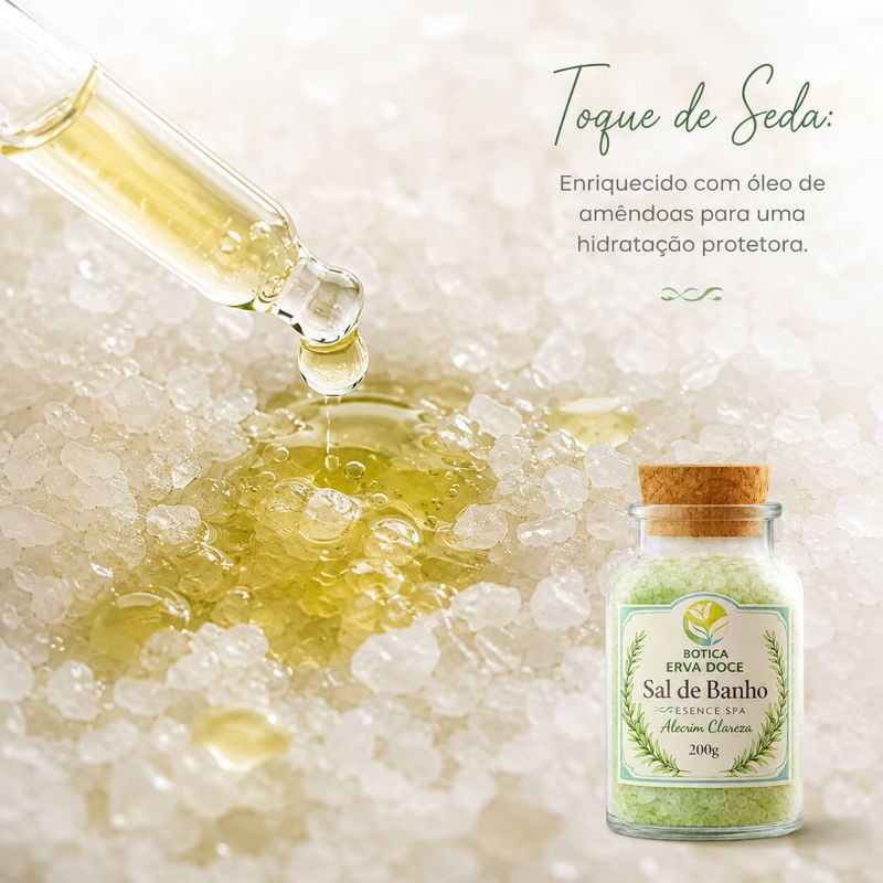 Sal de Banho Botica Essence Spa Alecrim Clareza 200g