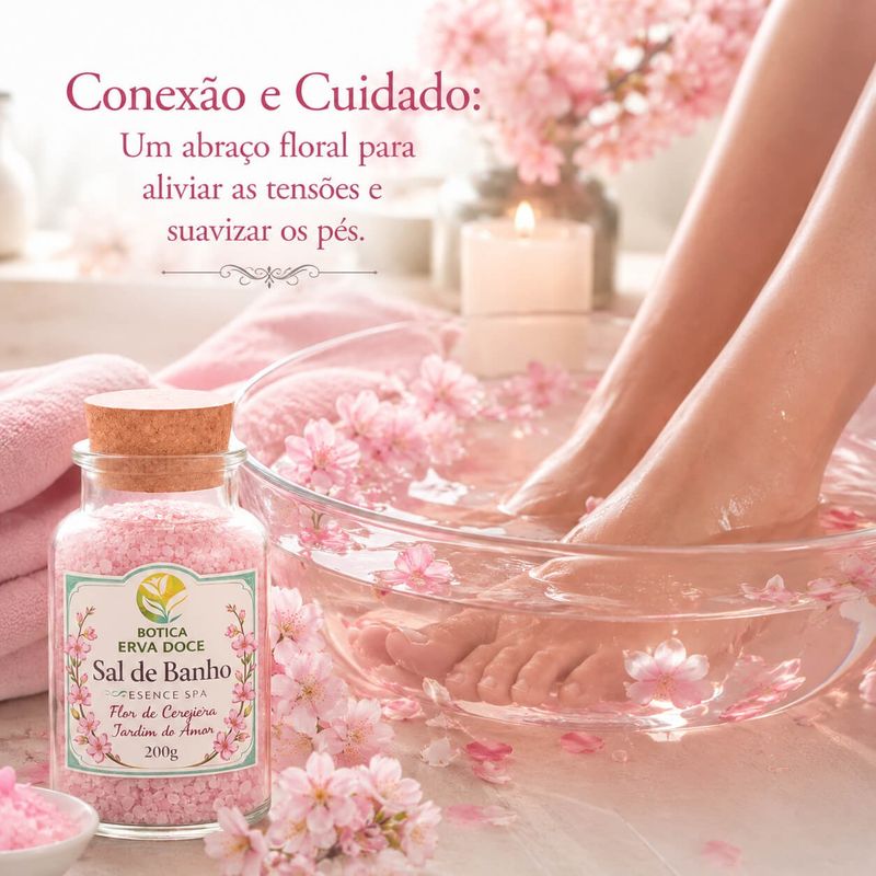 Sal de Banho Botica Essence Spa Flor de Cerejeira Romantismo