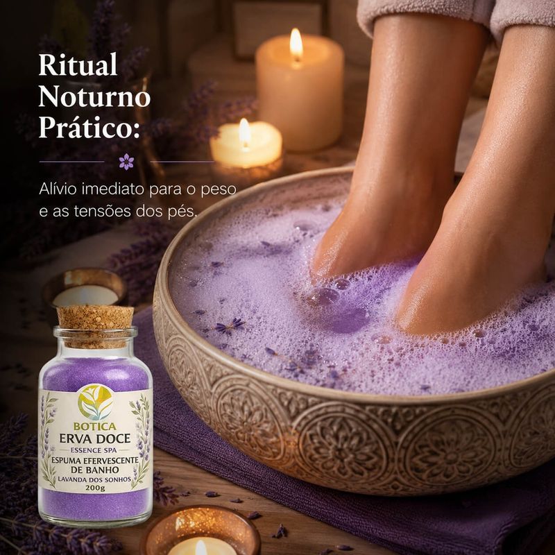 Espuma Efervescente de Banho Lavanda dos Sonhos 200g