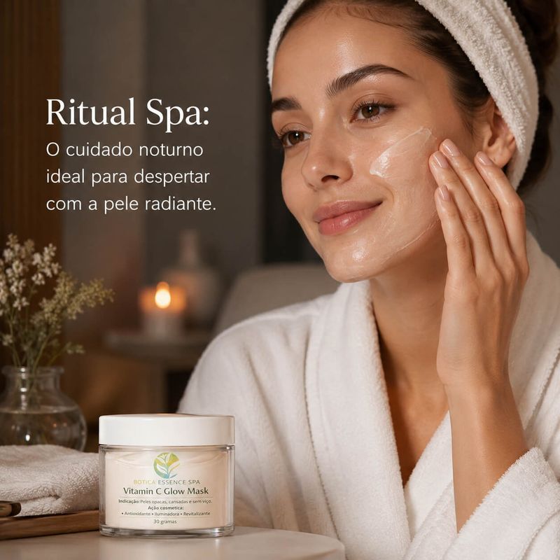 Máscara Facial Vitamin C Glow Mask  Botica Essence Spa 30g