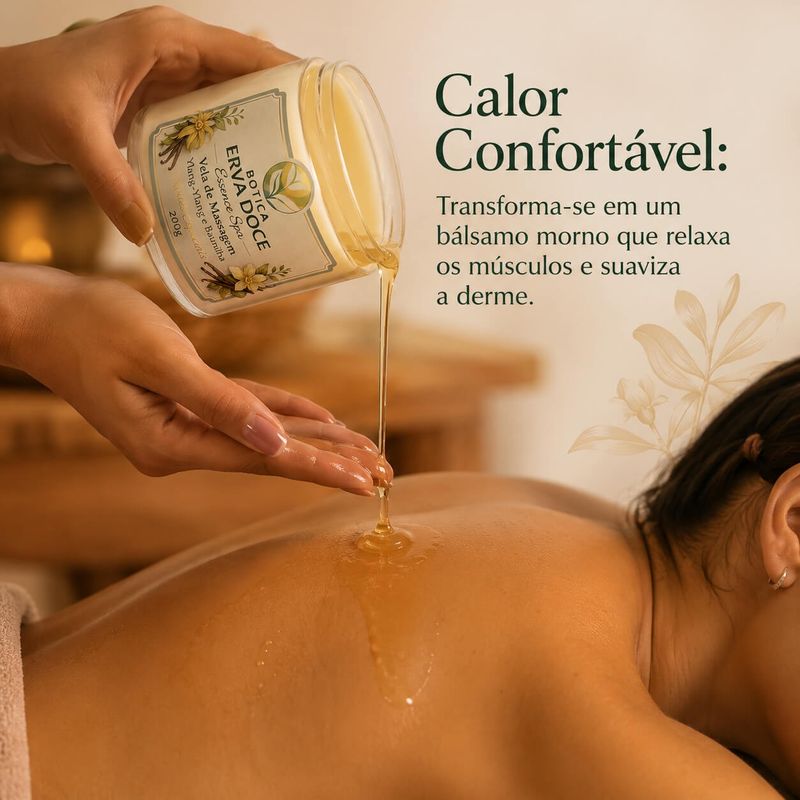 Vela de Massagem Ylang- Ylang e Baunilha Botica Essence Spa