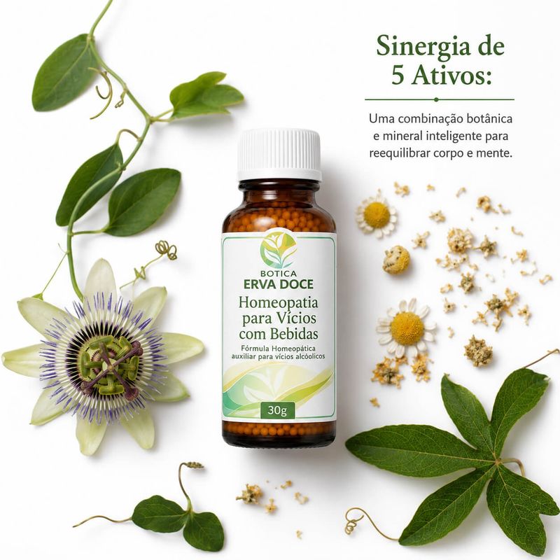 Formula Homeopatica para Parar de Beber 30 gramas