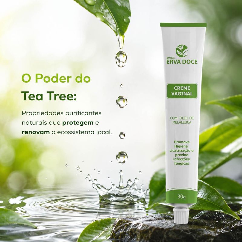 Creme Vaginal de Óleo de Melaleuca 60 gramas
