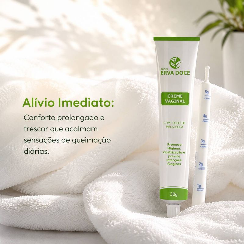 Creme Vaginal de Óleo de Melaleuca 60 gramas