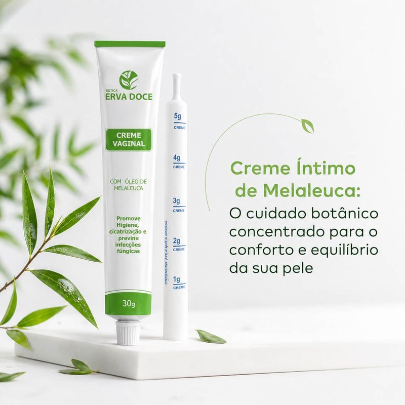 Creme Vaginal de Óleo de Melaleuca 100 gramas