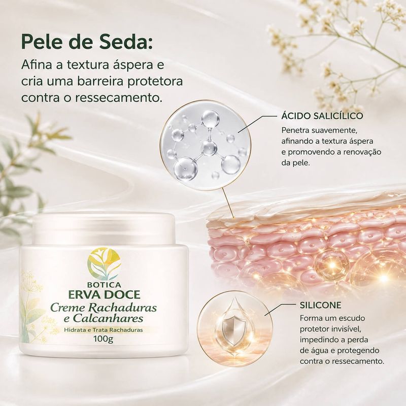 Creme Rachaduras e Calcanhares 50g