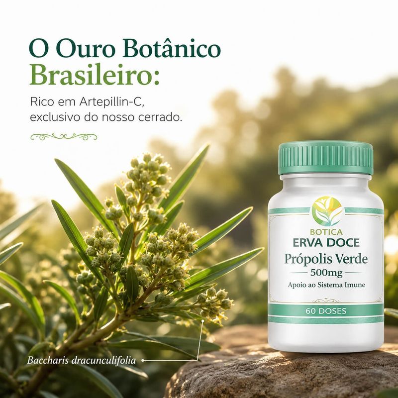 Propolis Verde 500mg 60 Doses