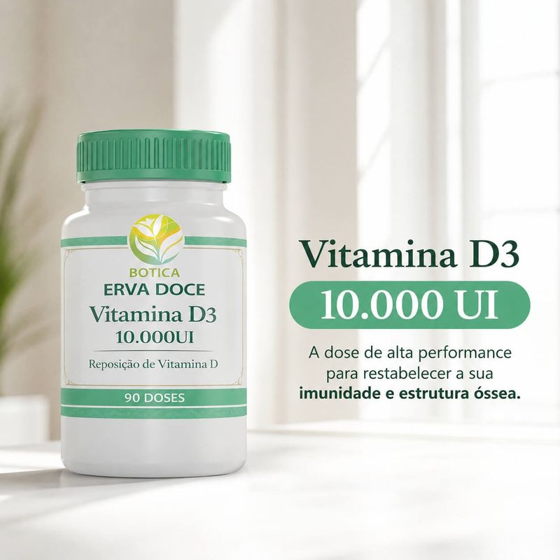 Vitamina D3 10.000UI 90 Capsulas