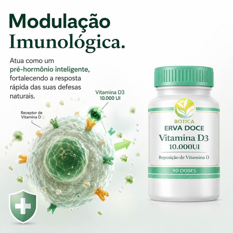 Vitamina D3 10.000UI 90 Capsulas