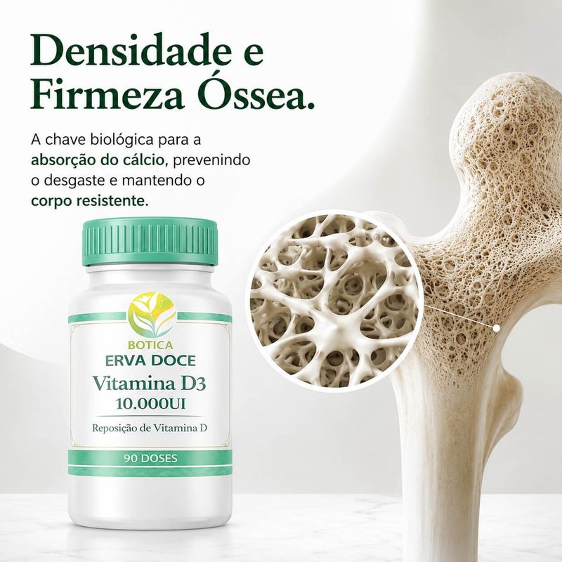 Vitamina D3 10.000UI 90 Capsulas