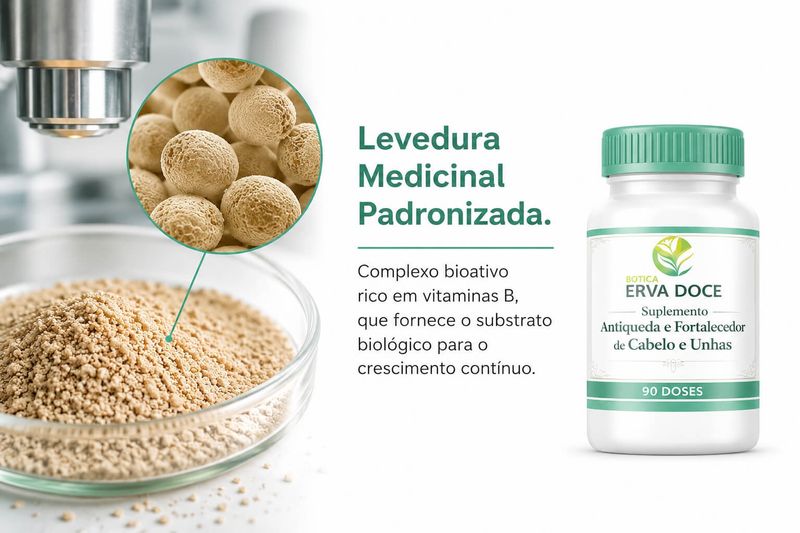 Capsula Antiqueda e Fortalecedor dos Cabelos e Unhas 90 Doses