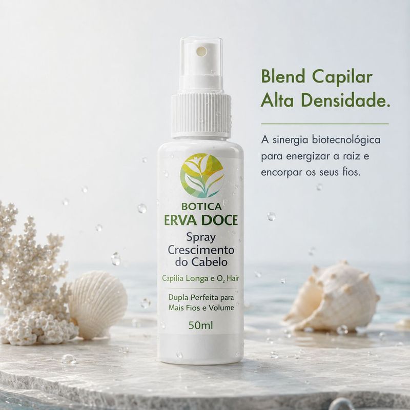 Spray Crescimento do Cabelo Capilia Longa e O2 Hair 50ml