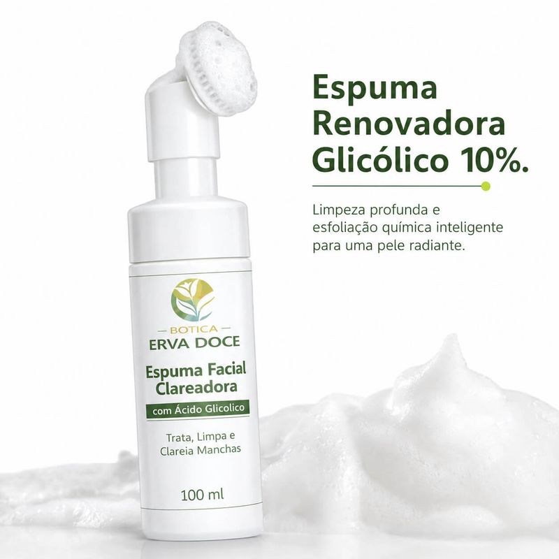 Espuma Facial de Limpeza Acido Glicolico 100ml