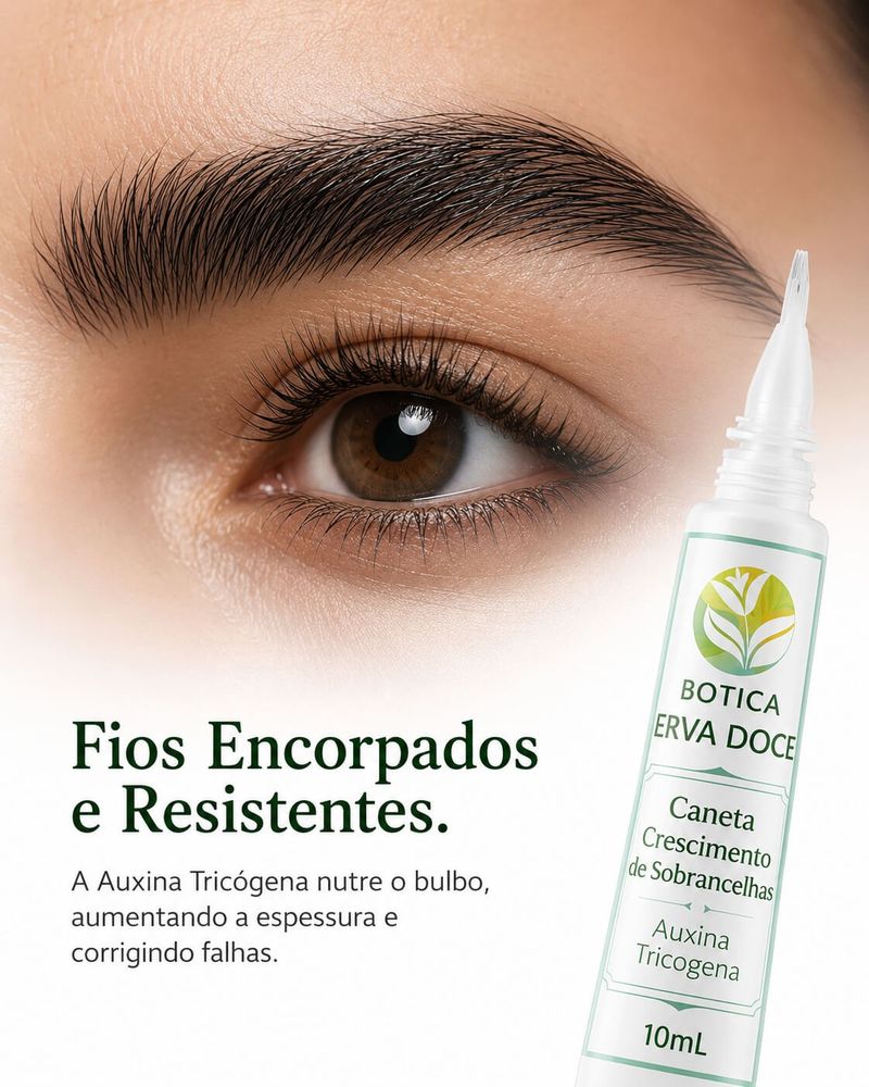 Caneta Crescimento de Sobrancelhas Auxina Tricogena 10mL