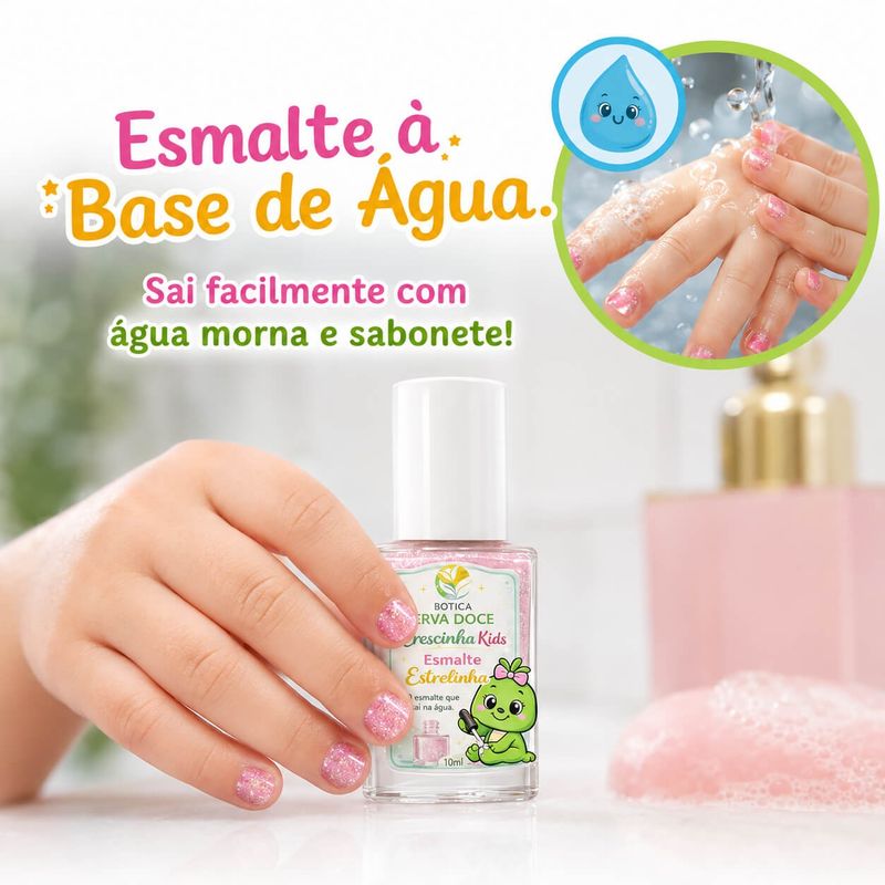 Kit Gloss Brilhosinha e Esmalte Brilho de Estrelinha Kids