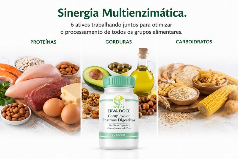 Complexo de Enzimas Digestivas 120 Doses