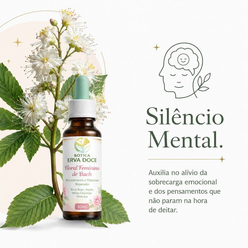 Floral Feminino Bach Relaxamento e Descanso Reparador 30ml