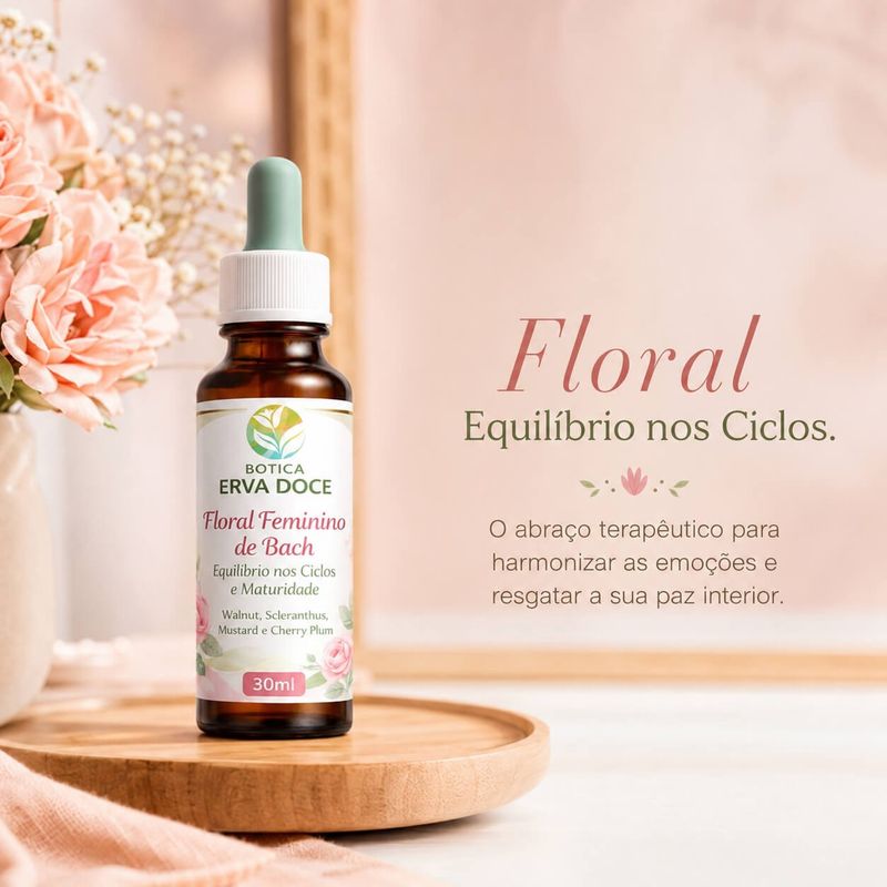 Floral Feminino de Bach Equilíbrio Ciclos e Maturidade 30ml