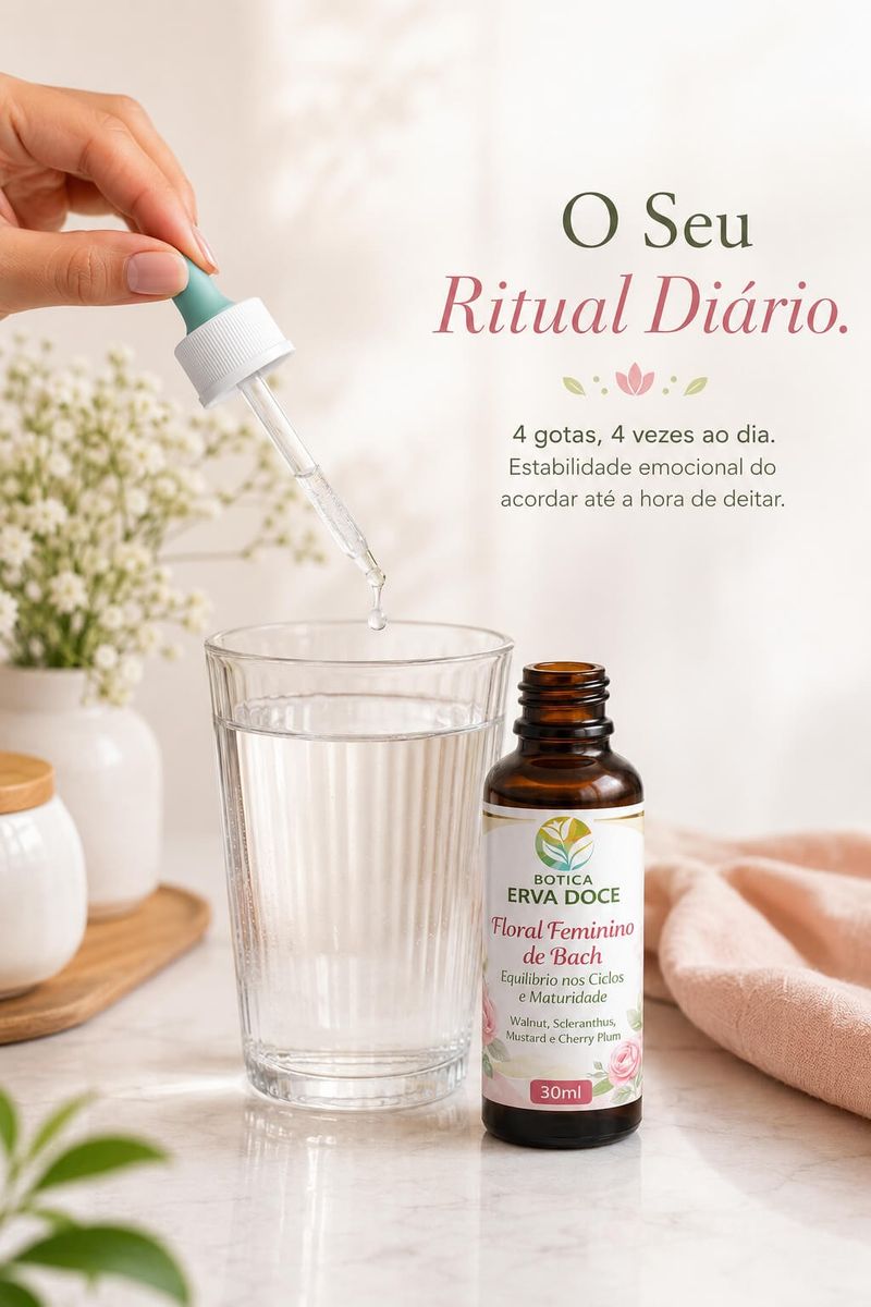 Floral Feminino de Bach Equilíbrio Ciclos e Maturidade 30ml
