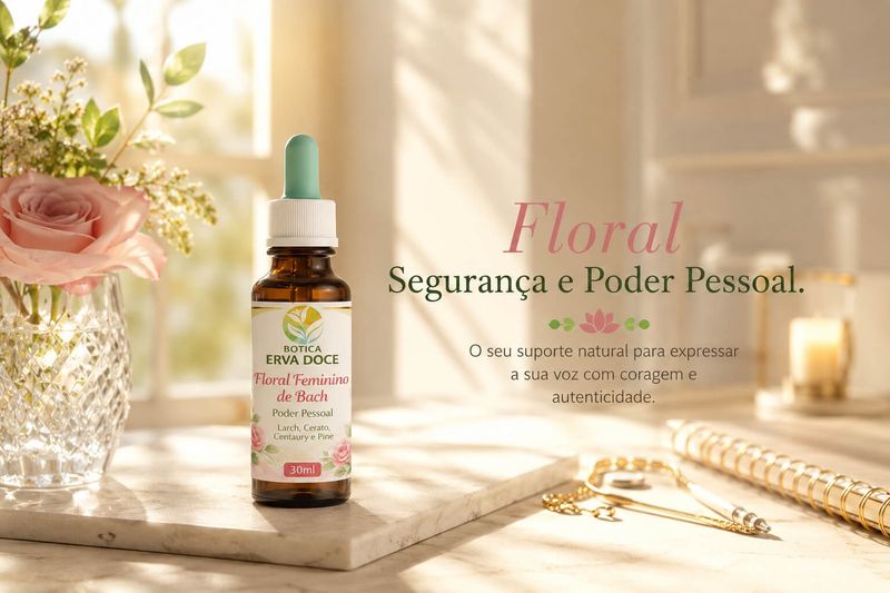 Floral Feminino de Bach Segurança e Poder Pessoal 30ml