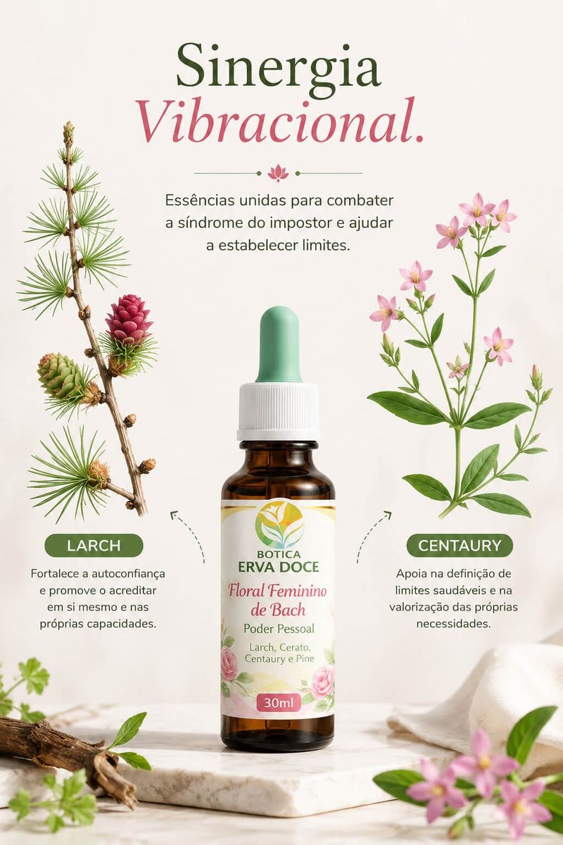 Floral Feminino de Bach Segurança e Poder Pessoal 30ml
