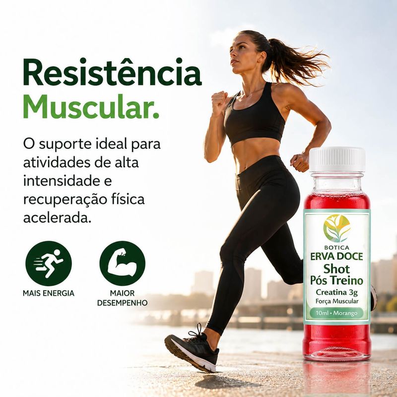 Shot de Creatina 3g Morango 30 und: Mais Força e Energia