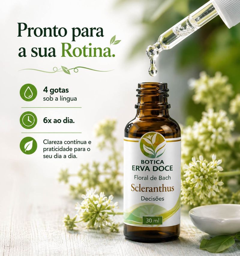 Floral de Bach Scleranthus Decisões 30ml