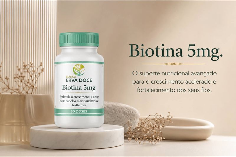 Biotina 5mg 60 cápsulas