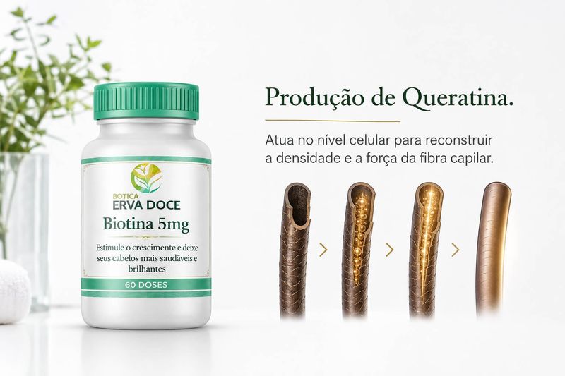 Biotina 5mg 30 cápsulas