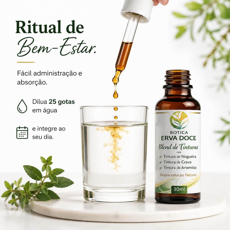 Kit Tintura Desparasitação Hulda Clark – Tratamento Completo 3 Frascos 30mL