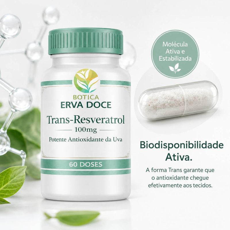 Trans-Resveratrol 100mg 60 capsulas