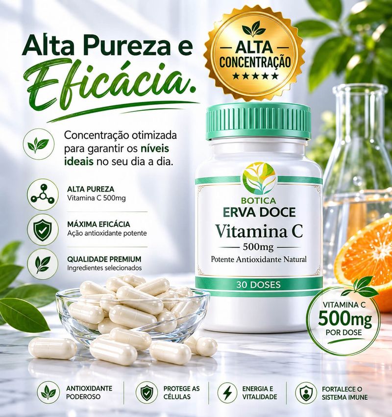 Vitamina C 500mg 90 Doses
