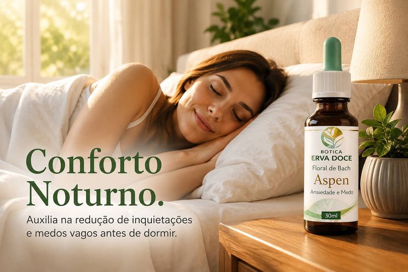 Floral de Bach Aspen Ansiedade e Medo 30ml