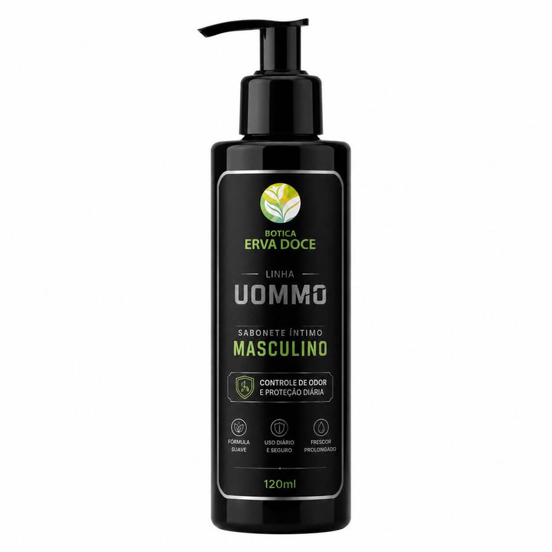 Sabonete Íntimo Masculino 120ml  –  Linha Uommo 