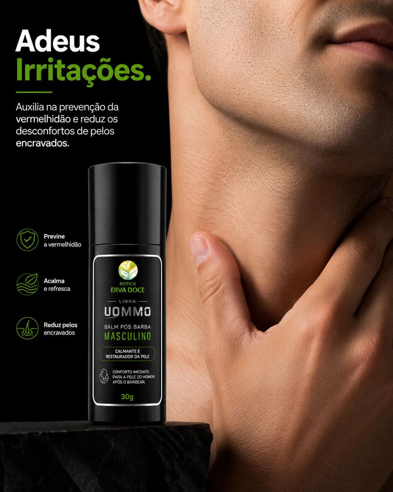 Balm Pós-Barba Masculino 30 gramas – Calmante e Restaurador