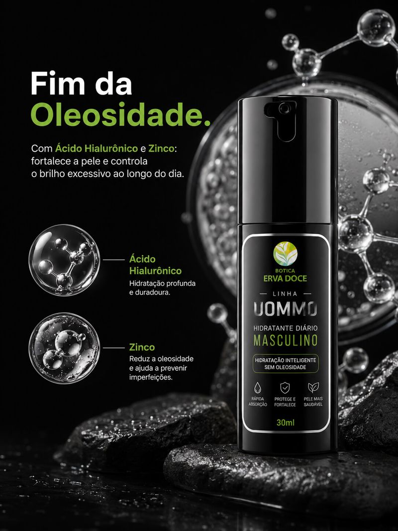 Hidratante Diário Masculino 30 gr – Toque Seco e Antioleosidade