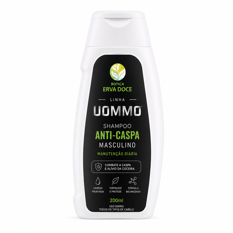 Shampoo Anticaspa Masculino 200ml  – Manutenção Diária