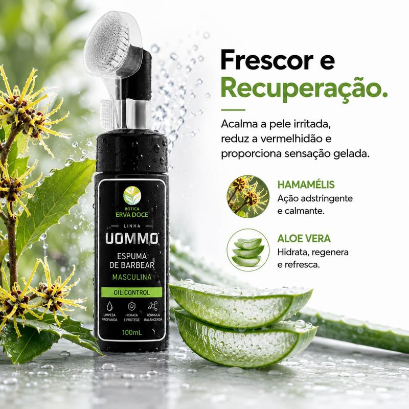 Foam Espuma de Barbear Masculina Oil Control 100mL