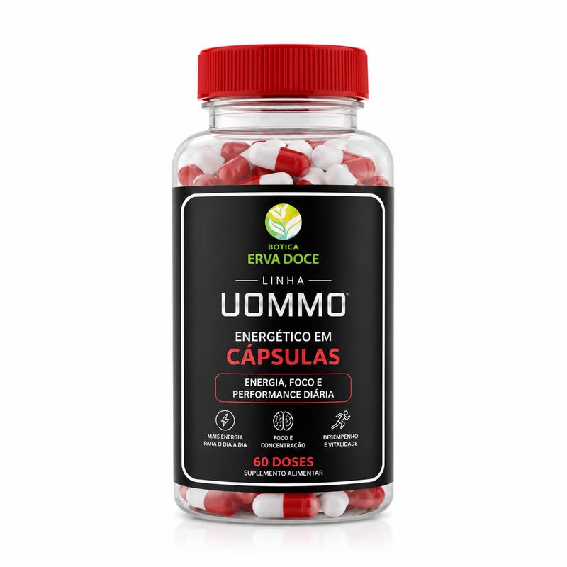 Suplemento Energético UOMMO – Foco, Energia e Performance 60 Doses