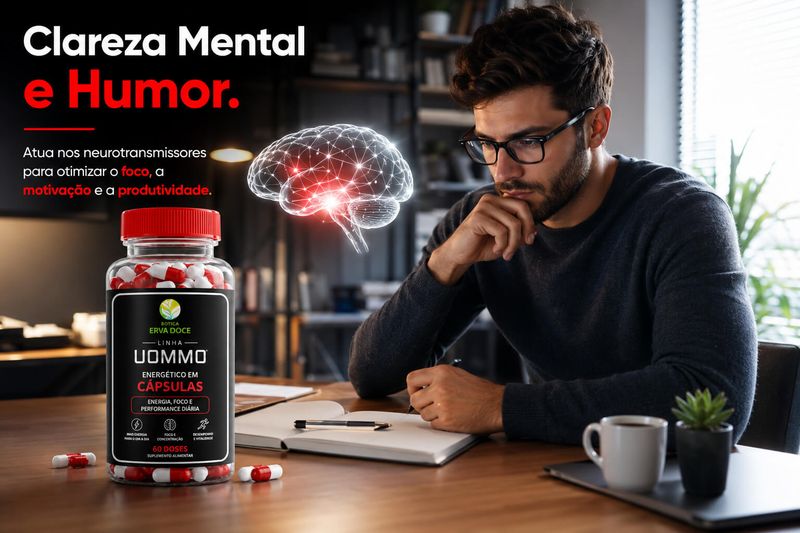 Suplemento Energético UOMMO – Foco, Energia e Performance 60 Doses