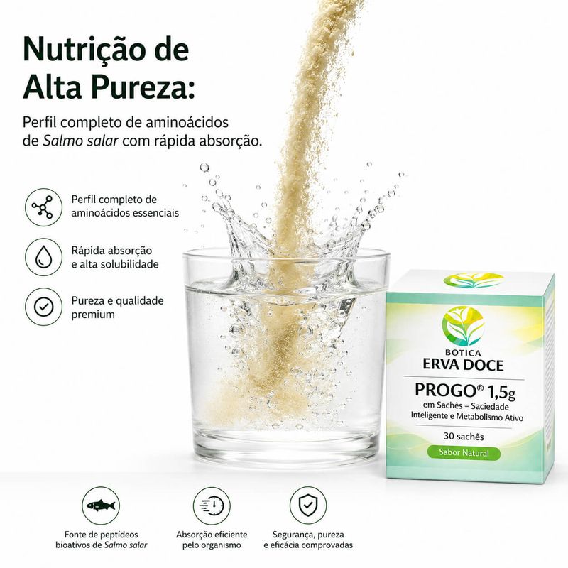 PROGO 1,5g 30 Sachês Saciedade Inteligente Metabolismo Ativo